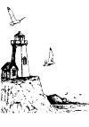 lighthouse on a clif