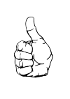 Good luck with your exam! image is a thumbs up.