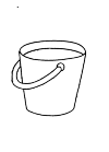 A bucket filled