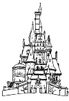 here is a castle with many towers