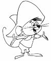 Speedy Gonzales is a very fast mouse from the Looney Tunes. " He comes from Mexico and is always with a big hat on his head.
