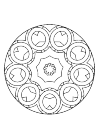mandala consists of a number of smaller rings