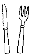 Knife and fork