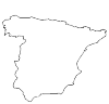 Spain, the country map