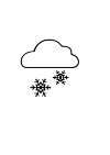 snow symbol, with the flakes and crystals