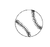 A baseball