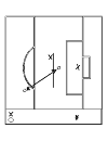 offside situation, between the goalie and attacker of the ball to be played, is at the moment of playing the ball defender no more. From the perspective of the Arbitrators, the game image is not good.