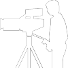 Man with a camera on a tripod