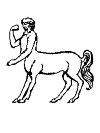 centaur, a creature that is the front man and the horse back