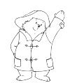 Paddington Bear, with the left hand.
