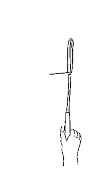 In this way you hold a racket: 1. Keep the blade of the racket verticaal.2. Grab the racket like someone to hand geeft.3. The point of the V between your thumb and index finger is on the handle.