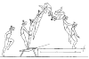 This is a gymnast, a somersault in 8 steps. The technique is as follows: 1. Spring after the first indentation omhoog.2. Put your chin to the chest and your arms to your onderbenen.3. Visit you to extend the muur.4. Bend your knees when landing.