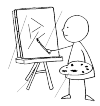 an artist Painting