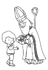 Sinterklaas is a gift to a good girl