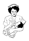nurse and baby