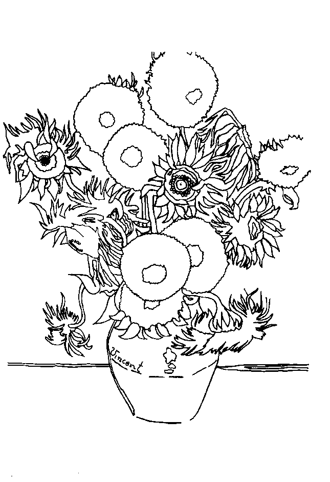 black and white van gogh