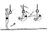 This is a turner, which in 3 steps vogelnestje perform. Technique: 1. Swing your leg back hard at, look at the rings. 2. Stretch the legs opzwaaien of the poor langzaam.3. Look at your knees. Your legs are horizontal. And stay so even hangen.4. Let your legs slowly and come up bags.